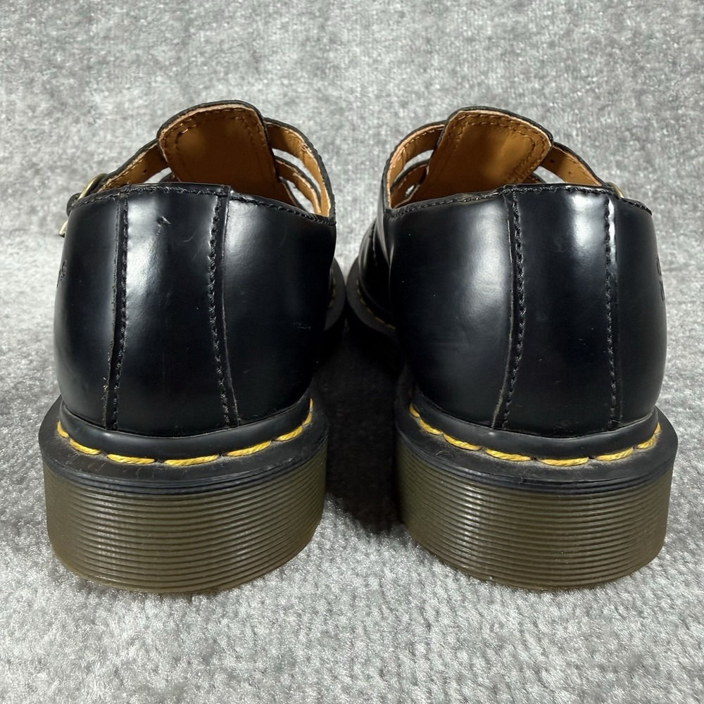 Dr Martens Shoes Women's 7 Black Double Buckle Smooth Leather Mary Jane 12916 - Picture 3 of 8